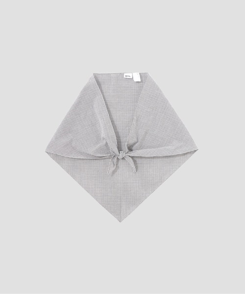 MHL.（エムエイチエル） ストール マフラー TINY GINGHAM COTTON SCARF