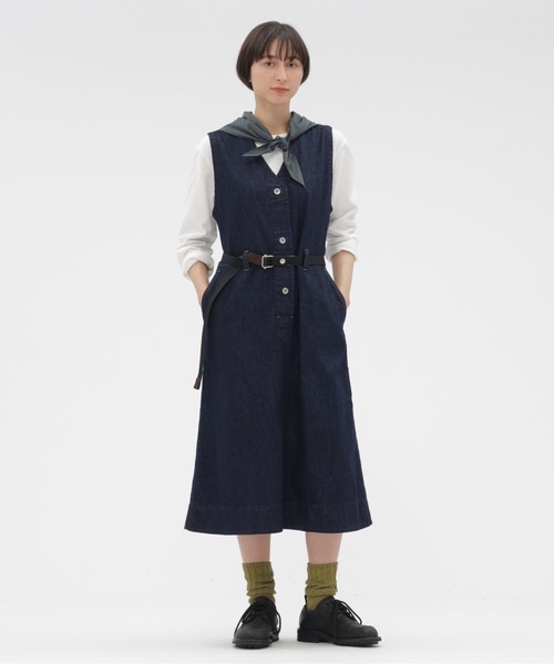 MHL.（エムエイチエル） ストール マフラー TINY GINGHAM COTTON SCARF