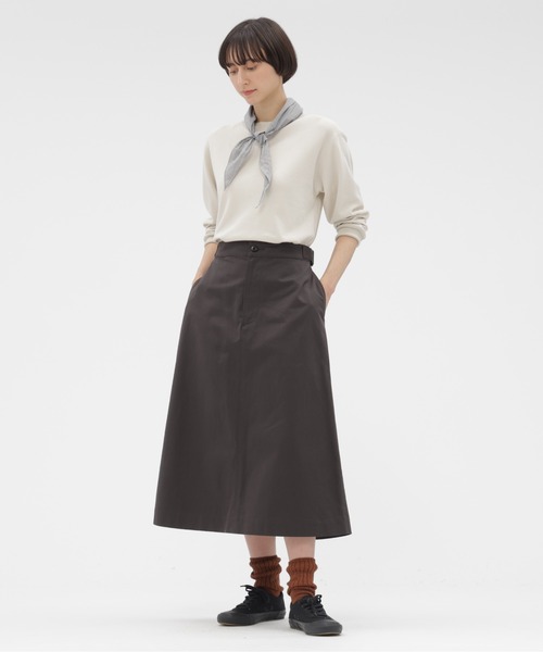 MHL.（エムエイチエル） ストール マフラー TINY GINGHAM COTTON SCARF