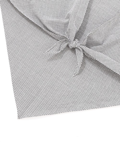 MHL.（エムエイチエル） ストール マフラー TINY GINGHAM COTTON SCARF