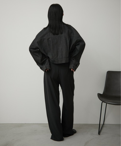 「Aunt Marie's」 ブルゾン FREE ネイビー レディース_画像4