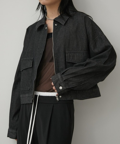 「Aunt Marie's」 ブルゾン FREE ネイビー レディース_画像8