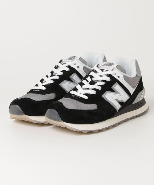 「New Balance」 ローカットスニーカー 23.0cm ライトグレー メンズ_画像4