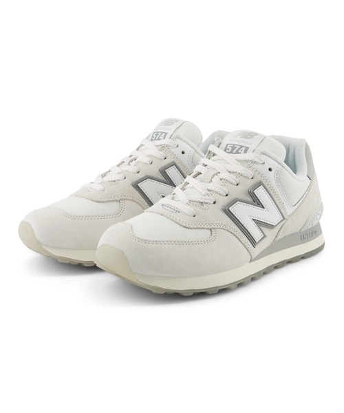 「New Balance」 ローカットスニーカー 23.0cm ライトグレー メンズ_画像7