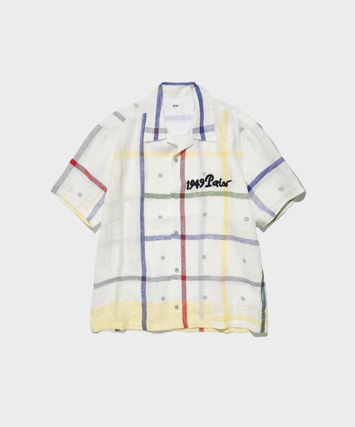 シャツ 「KHOKI / コッキ」Embroidered Jamdani Shirt メンズの画像