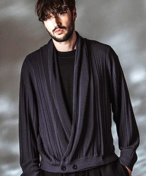 NO ID.（ノーアイディー） カーディガン 「NO ID.」Shawl Collar Knit