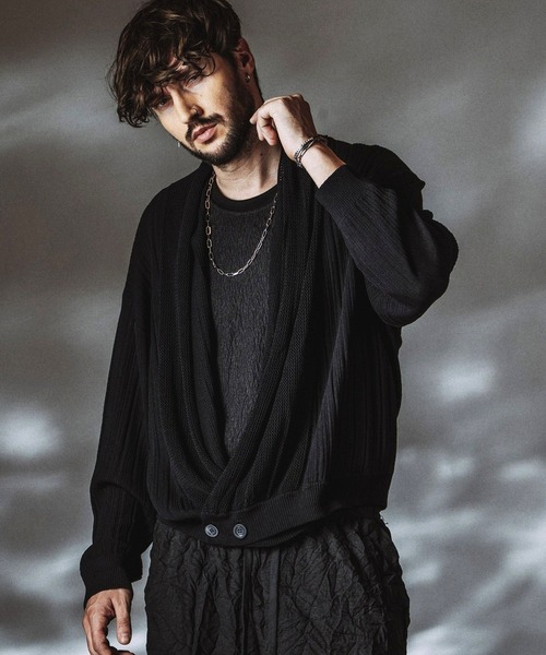 NO ID.（ノーアイディー） カーディガン 「NO ID.」Shawl Collar Knit