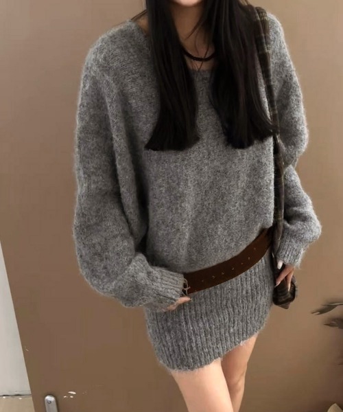 「Miniministore」 ニットワンピース FREE アイボリー レディース_画像6