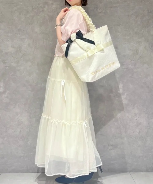 Maison de FLEUR（メゾンドフルール） トートバッグ ラビットフリル