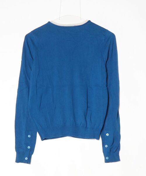 「CARVEN」 ニットカーディガン S ブルー レディース_画像2