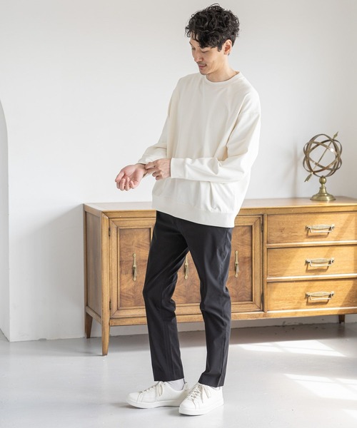 「GLOBAL WORK」 パンツ MEDIUM チャコールグレー メンズ_画像7