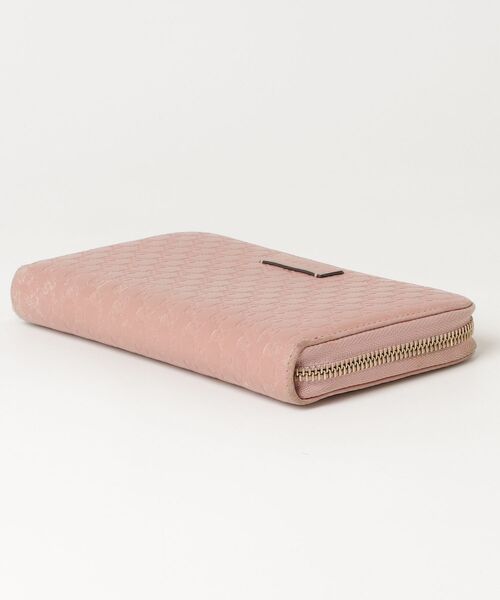 GUCCI（グッチ） マイクログッチシマ 長財布 - ピンク レディース