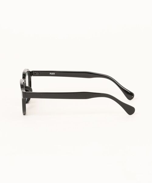 ブラック ラウンド型サングラス 偏光レンズ付き FLEX サングラス 調光・偏光レンズ搭載 clown punt sunglasses