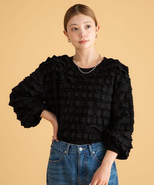 「URBAN RESEARCH Sonny Label」 長袖カットソー FREE オフホワイト レディース_画像3