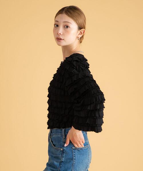 「URBAN RESEARCH Sonny Label」 長袖カットソー FREE オフホワイト レディース_画像4