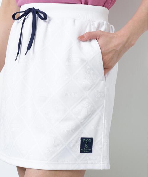 スカート 「PING APPAREL」Ｍｒ．ＰＩＮＧストレッチジャカードスカートの画像