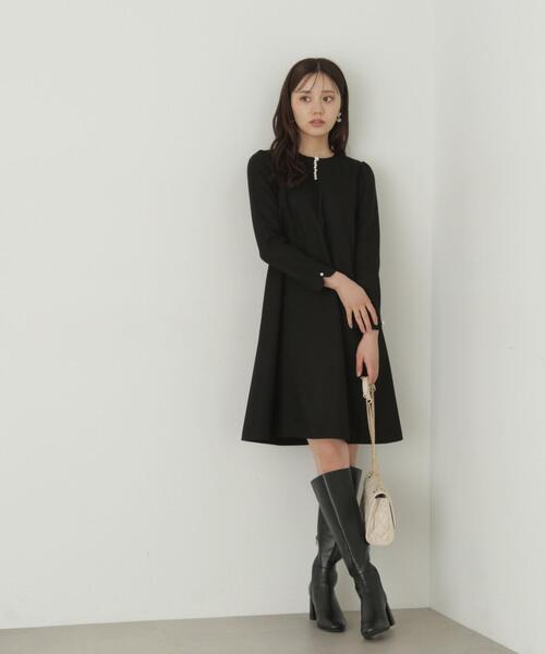 「PROPORTION BODY DRESSING」 長袖ワンピース SMALL グレー レディース_画像5