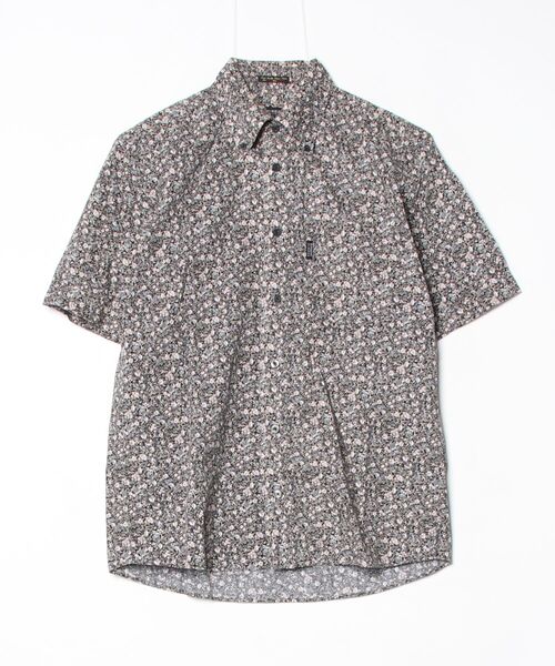 BURBERRY（バーバリー） 花柄半袖シャツ 1 ブラック メンズ : ZOZOTOWN