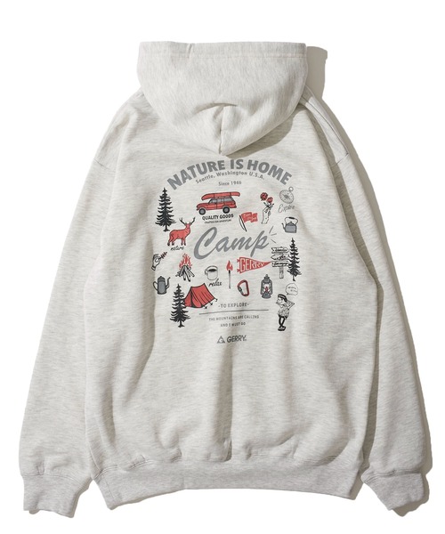 「GERRY」 プルオーバーパーカー MEDIUM アッシュグレー メンズ_画像3