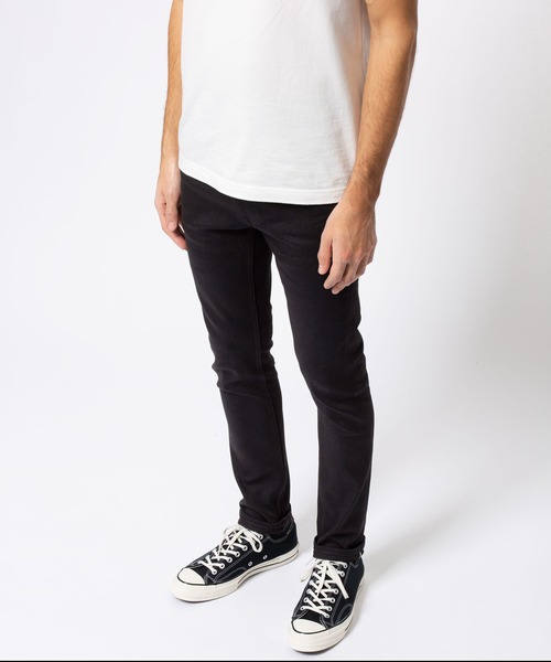 「Nudie Jeans」 スキニーデニムパンツ 30inch 黒いこと メンズ