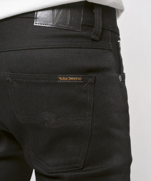 「Nudie Jeans」 スキニーデニムパンツ 30inch 黒いこと メンズ