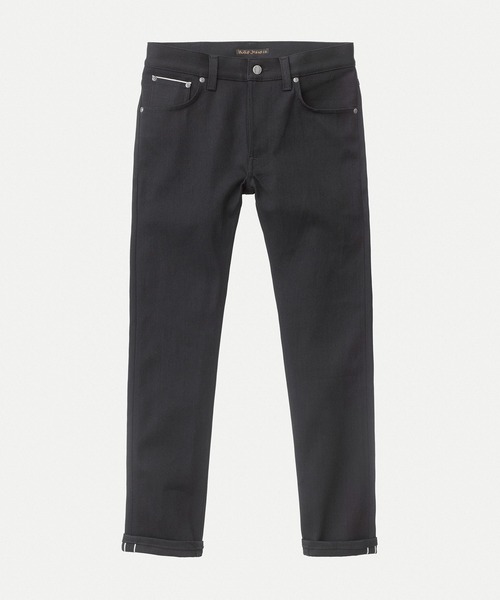 「Nudie Jeans」 スキニーデニムパンツ 30inch 黒いこと メンズ