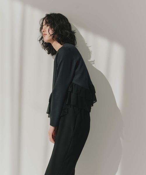 「kaene」 長袖ブラウス 38 オフホワイト レディース_画像9