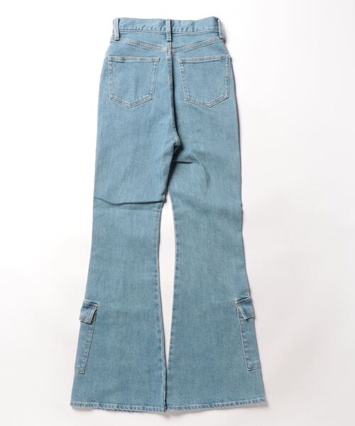 「EMODA」 デニムパンツ SMALL ライトブルー レディース_画像2