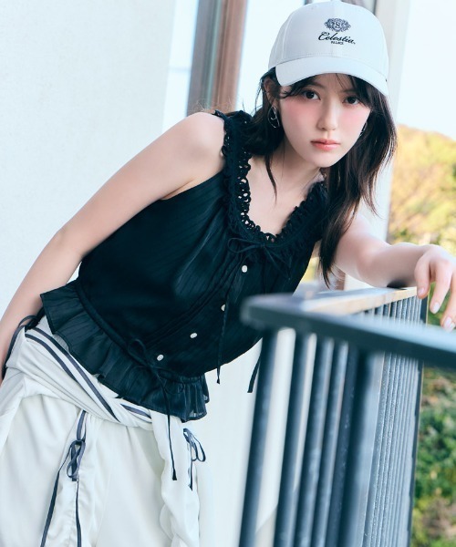 SNIDEL スナイデル* 新品未使用　ビッグカラーノースリブラウス ブラック SNIDEL（スナイデル） SALE50%OFF ビッグカラーシアーブラウス
