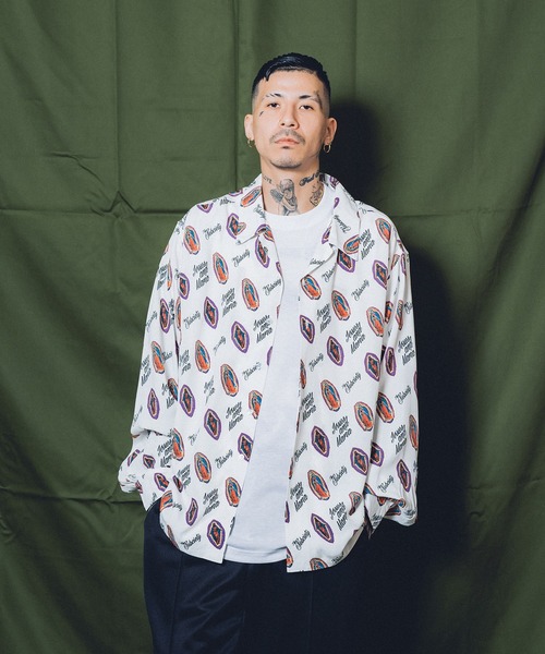 「Subciety」 長袖シャツ X-LARGE グリーン メンズ_画像9