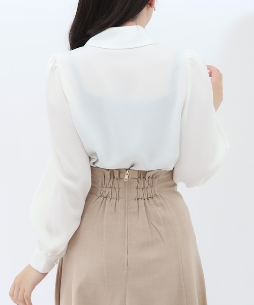 「ASTORIA ODIER」 長袖シャツ SMALL ブラウン レディース_画像8