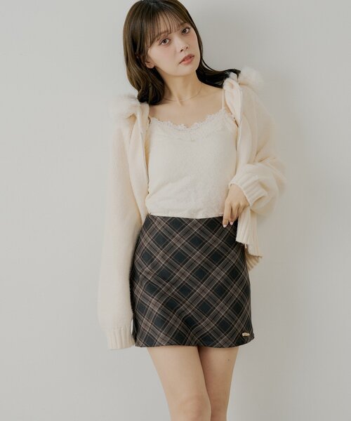 「Chico」 ミニスカート MEDIUM ブラウン レディース_画像7