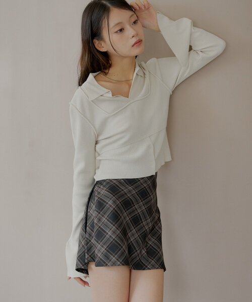 「Chico」 ミニスカート MEDIUM ブラウン レディース_画像8