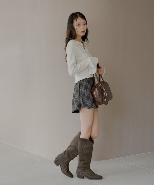 「Chico」 ミニスカート MEDIUM ブラウン レディース_画像9