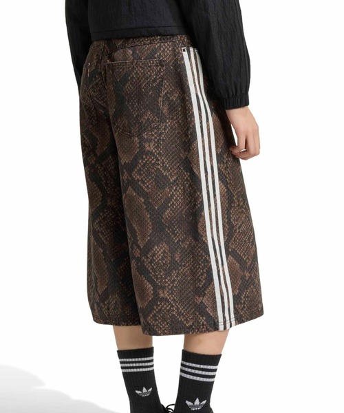 ぱんな adidas（アディダス） ワイドパンツ ハーフパンツ ジーンズ デニム
