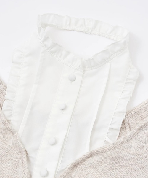 ANDWANG tシャツ 半袖 Coquette Ribbon Knit Top レディース