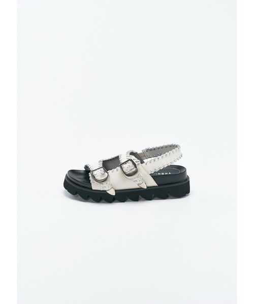 【8/14まで・美品】 フレシュール スタンドファン シルバー VEGE（ベジ） 厚底 サンダル VEGE Starfish Sandal レディース