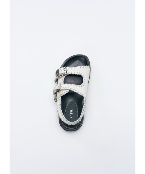 【8/14まで・美品】 フレシュール スタンドファン シルバー VEGE（ベジ） 厚底 サンダル VEGE Starfish Sandal レディース