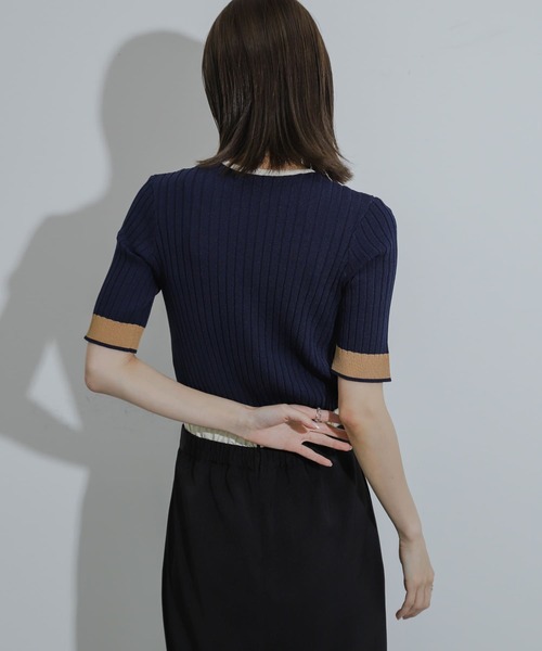 「SENSE OF PLACE by URBAN RESEARCH」 7分袖ニット ONE ブラウン レディース_画像8
