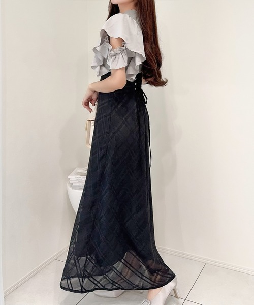 「mily bilet」 ノースリーブワンピース LARGE アイボリー レディース_画像2
