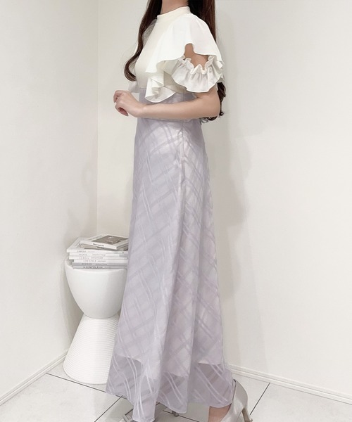 「mily bilet」 ノースリーブワンピース LARGE アイボリー レディース_画像5