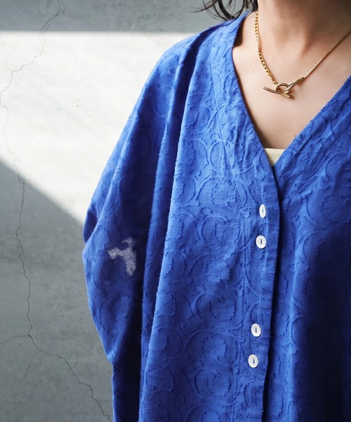 「antiqua」 半袖ブラウス ONESIZE ブラック レディース_画像6