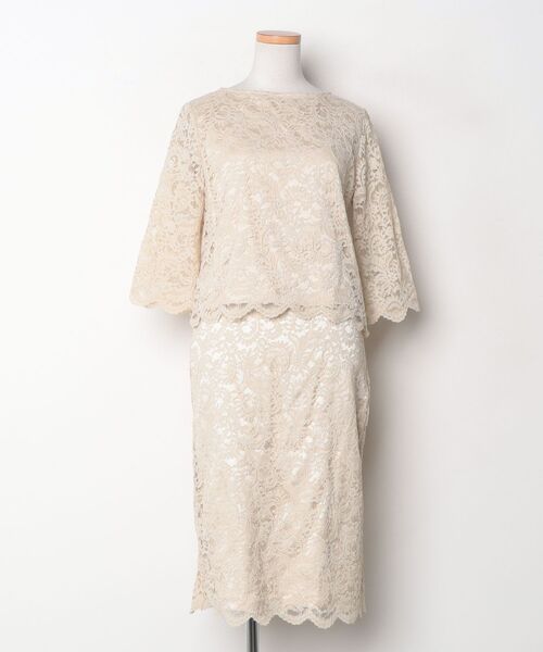 「DRESS LAB」 セットアップ L ベージュ レディース_画像3