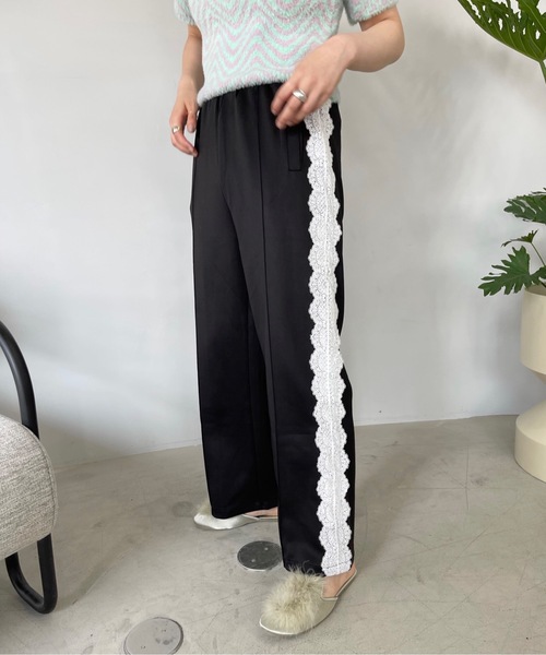パンツ サイドレースジャージパンツ「SANSeLF」sanw22a045 レディース  