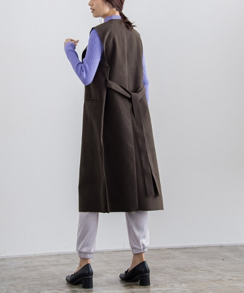 front dual face rever gilet | AND ON JIONE STORE（アンドオン
