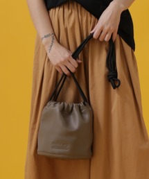 ショルダーバッグ バッグ 「直営店限定」FAKE LEATHER DREWSTRING BAG/ フェイクレザー ドローストリング巾着バッグ レディー｜ZOZOTOWN Yahoo!店