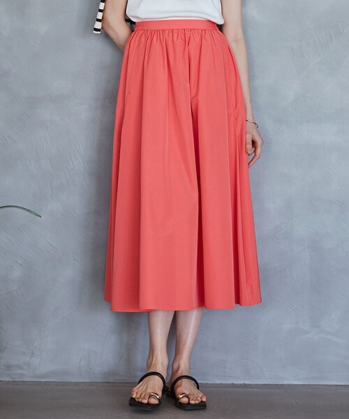 23SS✨23区 【洗える】ハイカウントライトタフタ ギャザースカート 完売品 23SS✨23区 【洗える】ハイカウントライトタフタ ギャザー
