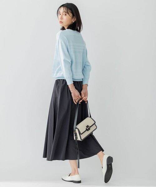 23SS✨23区 【洗える】ハイカウントライトタフタ ギャザースカート 完売品 洗える】ハイカウントライトタフタ ギャザースカート / 23区