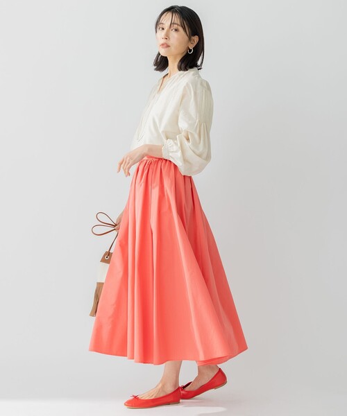 23SS✨23区 【洗える】ハイカウントライトタフタ ギャザースカート 完売品 23SS✨23区 【洗える】ハイカウントライトタフタ ギャザー