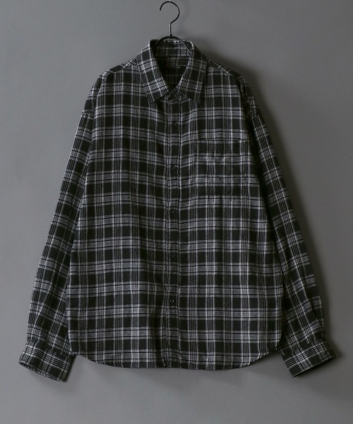 限定アウトレットセール：通販 シャツ SITRY Oversize チェック shirt/オーバーサイズ check ぬいぐるみ